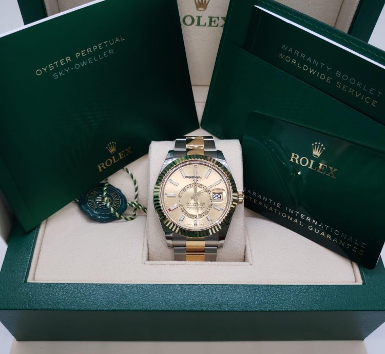 Rolex Sky-dweller 326933 Champagne Oyster - New 2023