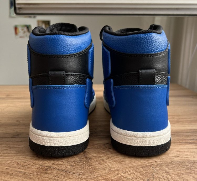 Amiri Skel High Sneaker Black Blue Size 43