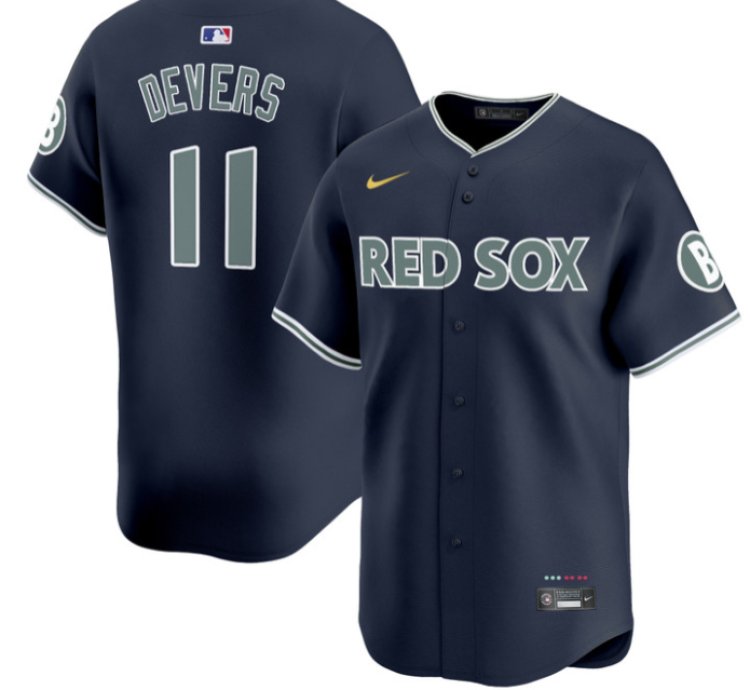 Rafael Devers Jersey 11 Boston Red Sox 2025 City Connect Vapor Premier Limited Stitched Navy