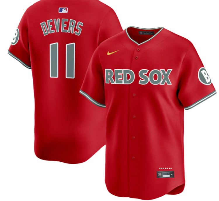 Rafael Devers Jersey 11 Boston Red Sox 2025 City Connect Vapor Premier Limited Stitched Red
