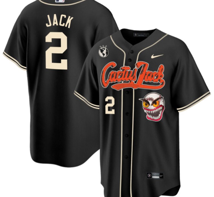 Jack 2 Houston Astros Cactus Jack Men Jersey - Black