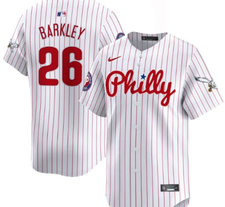 Saquon Barkley Jersey 26 Phillies And Eagles Vapor Premier Limited Stitched Pinstripe