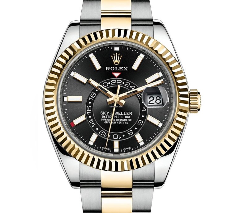Rolex Sky-dweller 326933 Two Tone Black Dial Oyster 2022 New