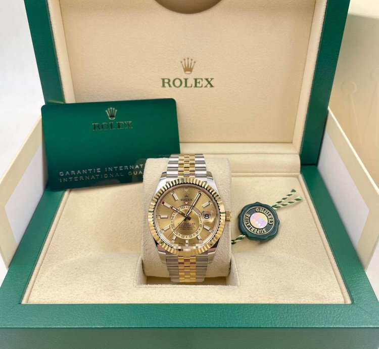Rolex Sky-dweller 326933 Two Tone Champagne Dial Jubilee Bracelet Unworn 2023