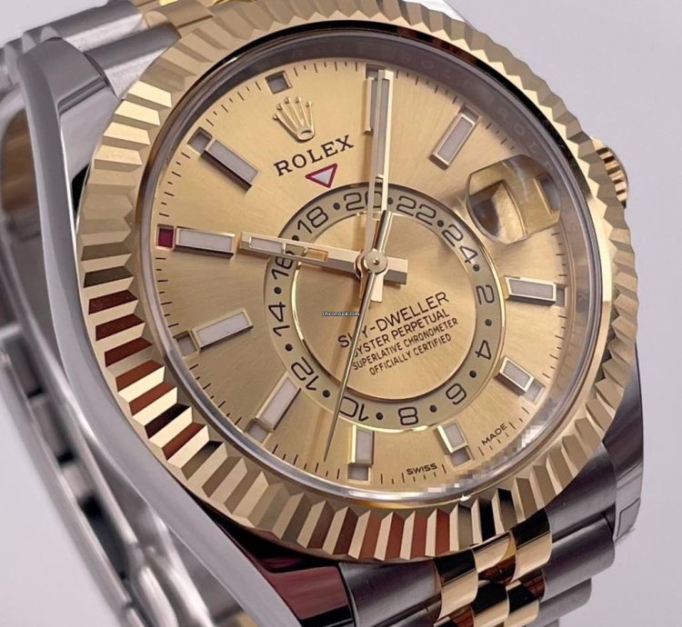 Rolex Sky-dweller 326933 Two Tone Champagne Dial Jubilee Bracelet Unworn 2023