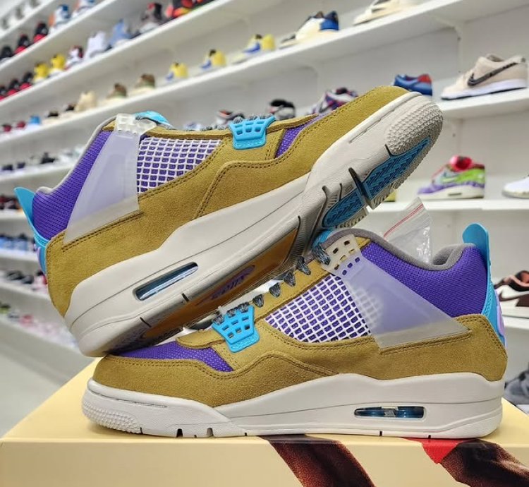 Air Jordan 4 X Union La Desert Moss