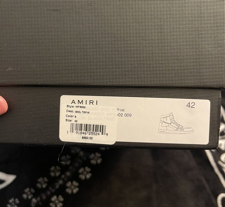 Amiri Skel High-top Sneakers Bred
