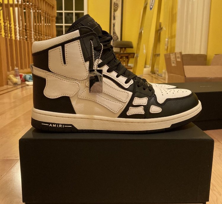 Amiri Skel Hightops Black And White Eu 43 Us 10 Skeleton
