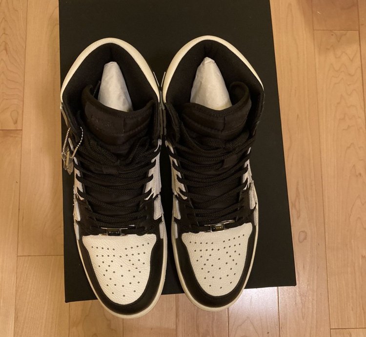 Amiri Skel Hightops Black And White Eu 43 Us 10 Skeleton