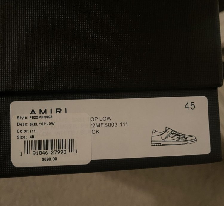 Amiri Skel Low Top