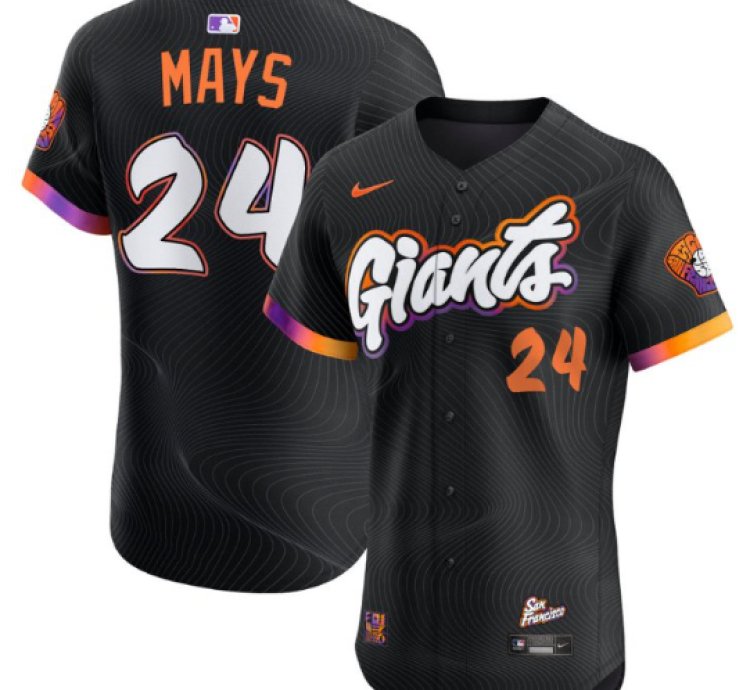 Willie Mays Jersey 24 San Francisco Giants 2025 City Connect Vapor Premier Elite Stitched