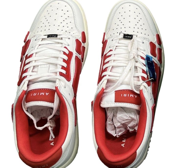Amiri Skel Low Top Red White