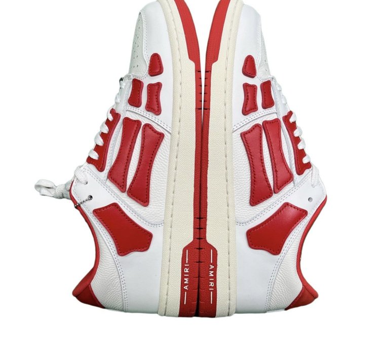 Amiri Skel Low Top Red White
