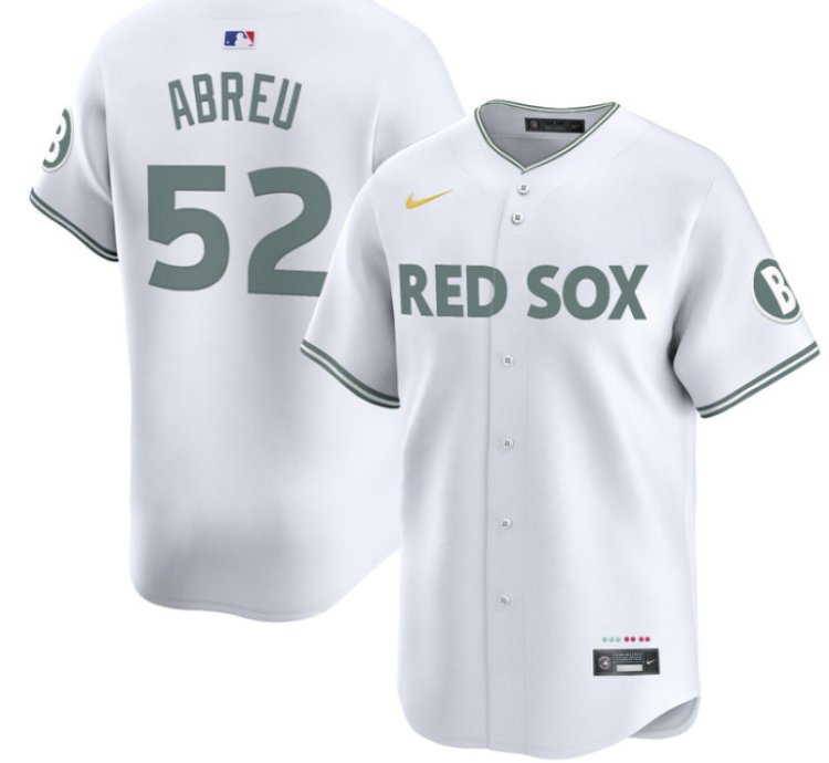 Wilyer Abreu Jersey 52 Boston Red Sox 2025 City Connect Vapor Premier Limited Stitched White