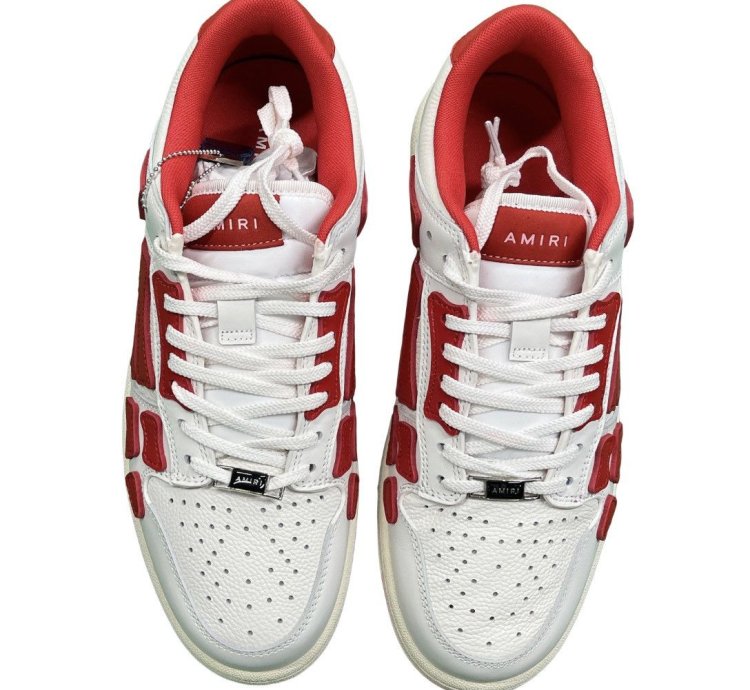 Amiri Skel Low Top Red White