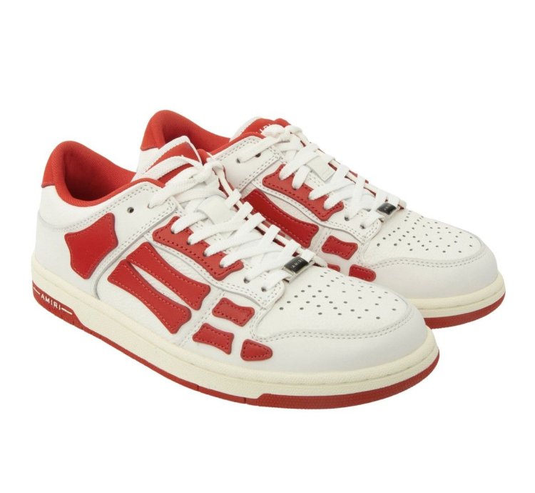 Amiri Skel Low Top Red White
