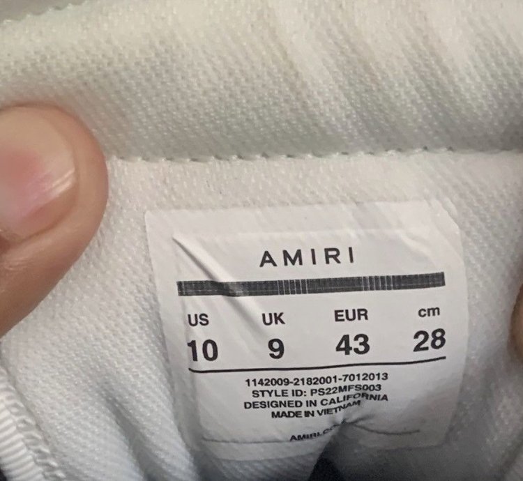 Amiri Skel Low Top Red White