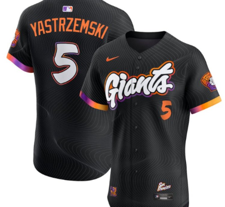 Mike Yastrzemski Jersey 5 San Francisco Giants 2025 City Connect Vapor Premier Elite Stitched