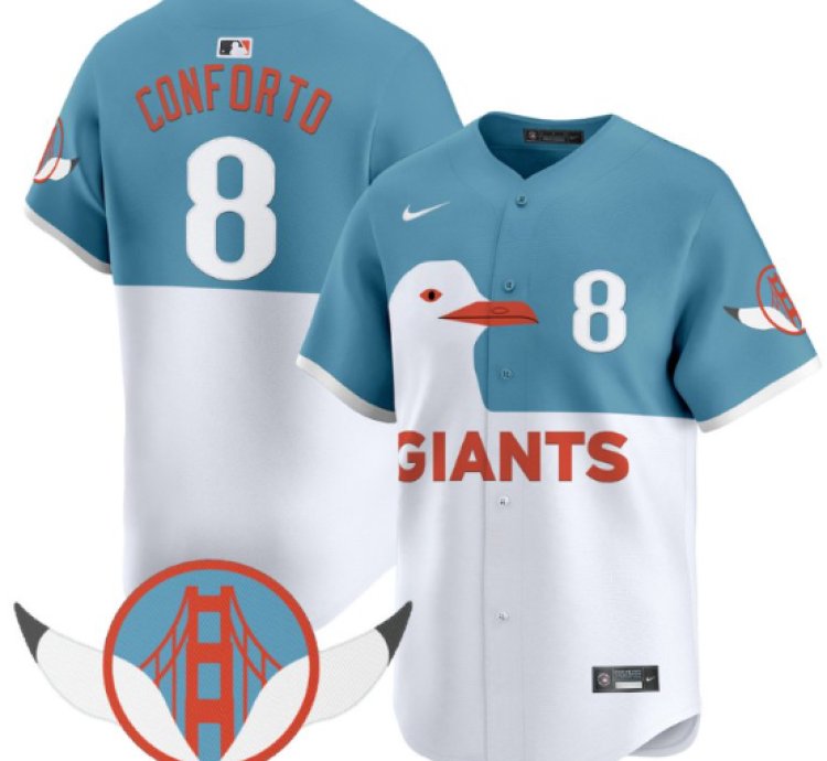 Michael Conforto Jersey 8 San Francisco Giants Seagull 2025 Vapor Premier Limited Stitched
