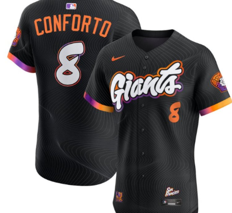 Michael Conforto Jersey 8 San Francisco Giants 2025 City Connect Vapor Premier Elite Stitched