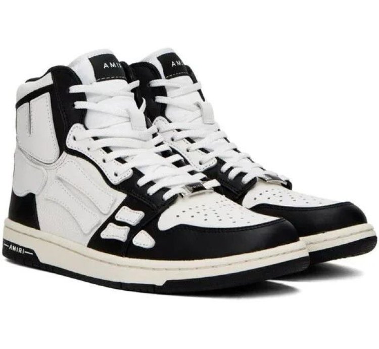 Amiri Skel Skeleton High-top Leather Sneakers 43 Us 10 New
