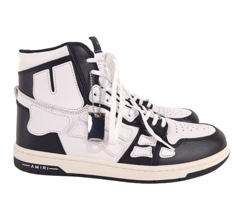 Amiri Skel Skeleton High-top Leather Sneakers 43 Us 10 New