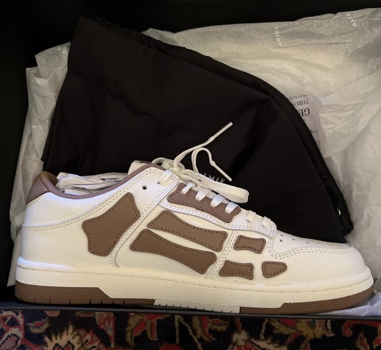 Amiri Skel Sneaker White Brown