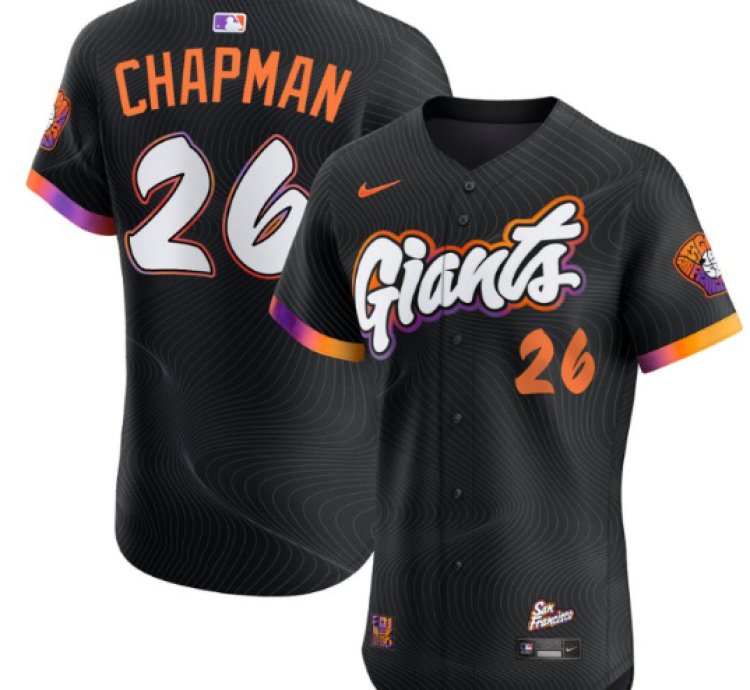Matt Chapman Jersey 26 San Francisco Giants 2025 City Connect Vapor Premier Elite Stitched