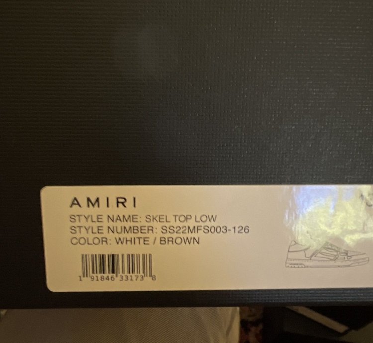 Amiri Skel Sneaker White Brown
