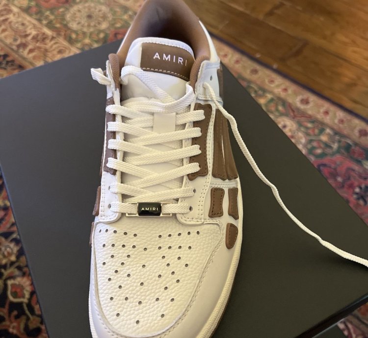 Amiri Skel Sneaker White Brown