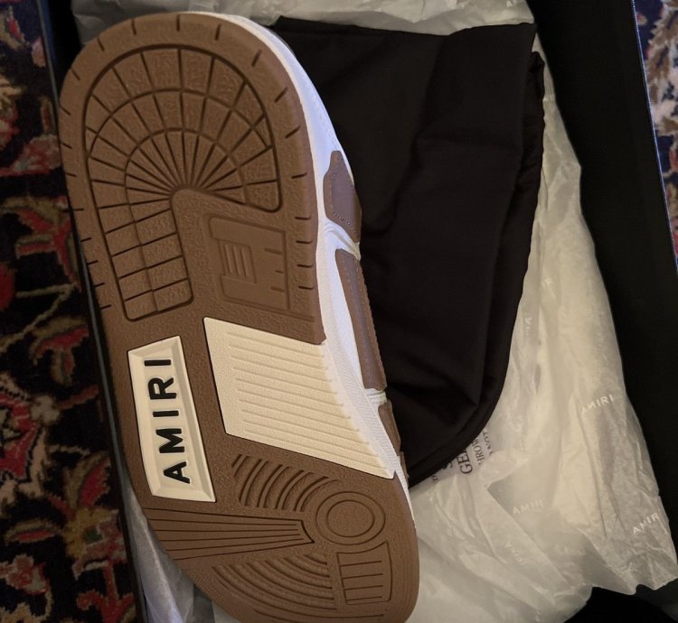 Amiri Skel Sneaker White Brown