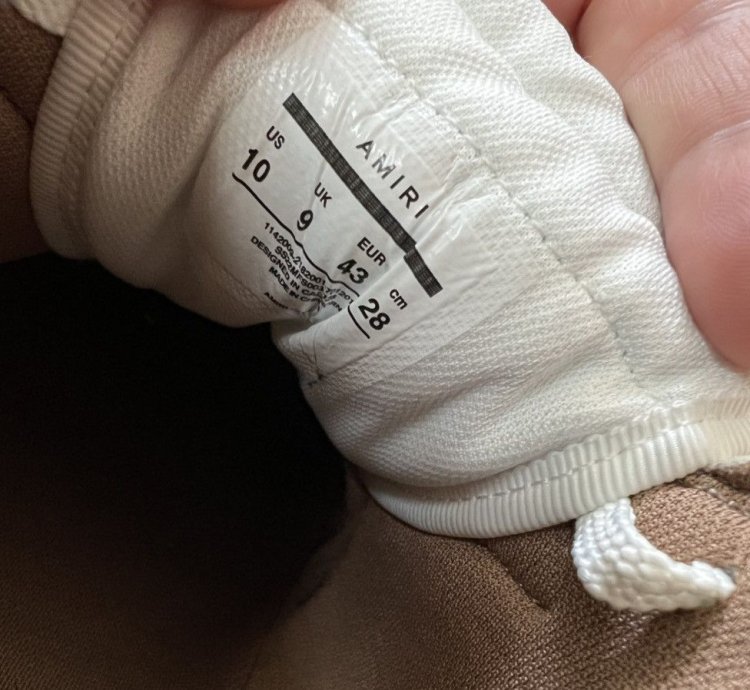 Amiri Skel Sneaker White Brown
