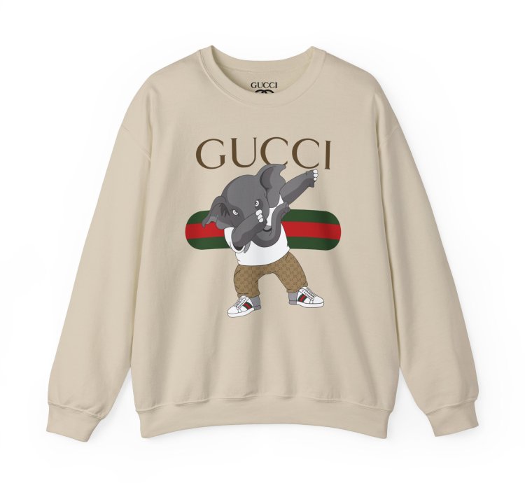 Gucci Elephant Sand Sweatshirt - Size Usa