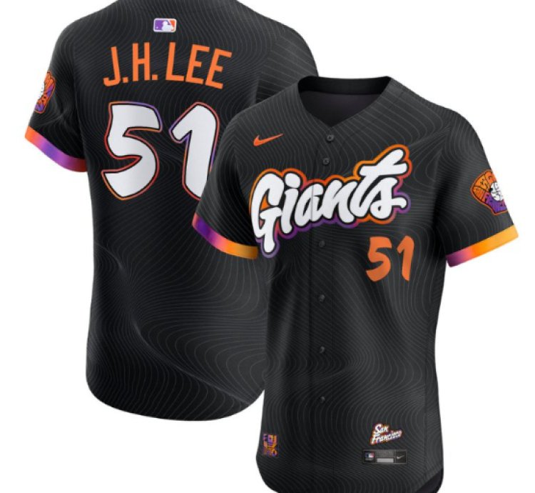 Jung Hoo Lee Jersey 51 San Francisco Giants 2025 City Connect Vapor Premier Elite Stitched