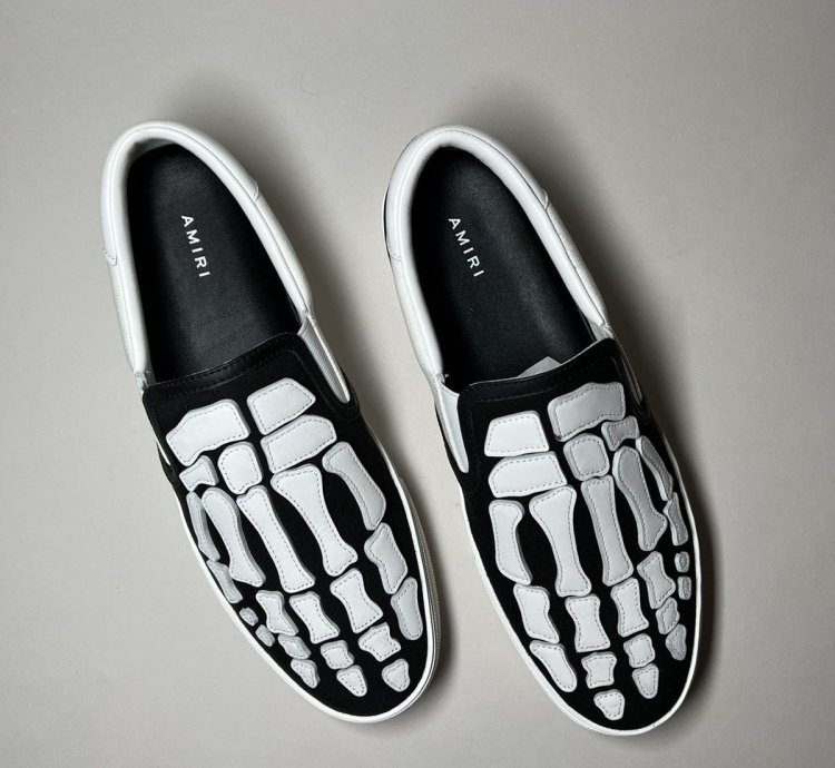 Amiri Skel Toe Slip On Sneakers