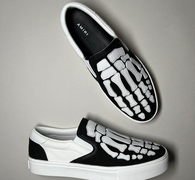 Amiri Skel Toe Slip On Sneakers