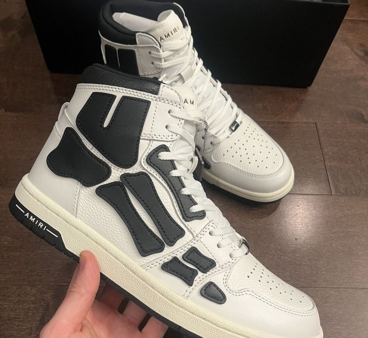 Amiri Skel Top Black White Sneakers
