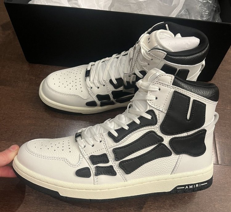 Amiri Skel Top Black White Sneakers