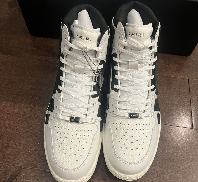 Amiri Skel Top Black White Sneakers