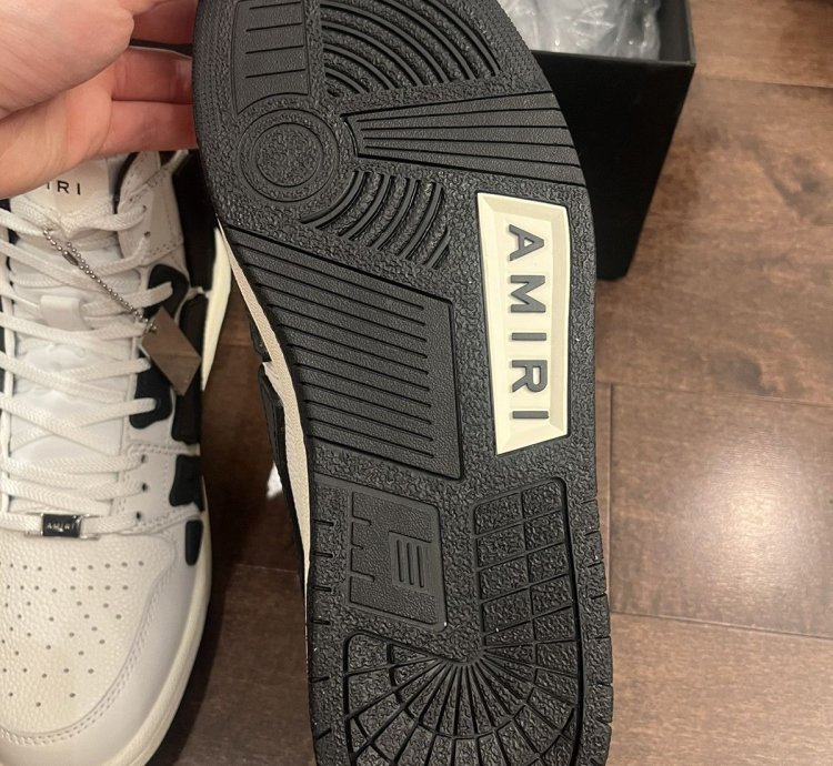 Amiri Skel Top Black White Sneakers