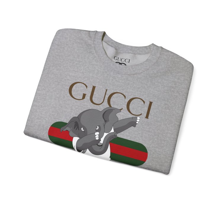 Gucci Elephant Grey Sweatshirt - Size Usa