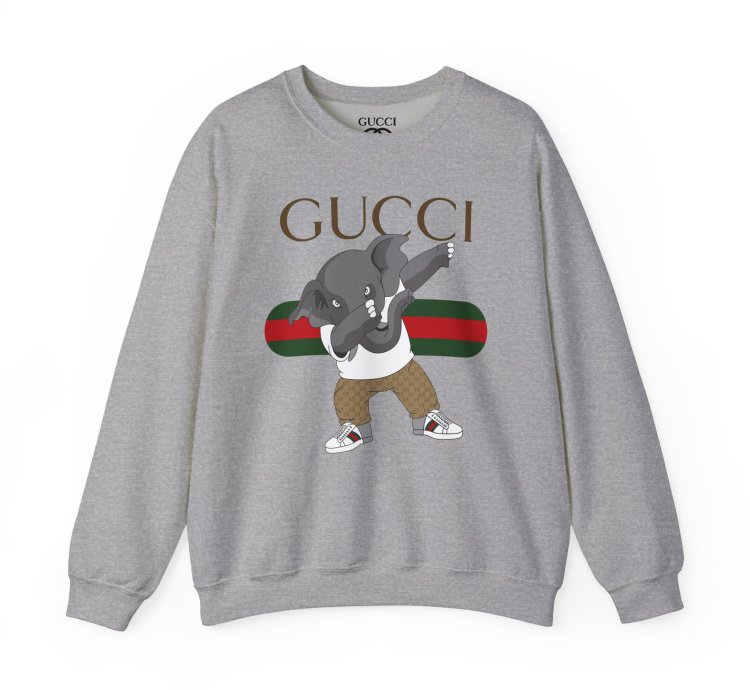 Gucci Elephant Grey Sweatshirt - Size Usa