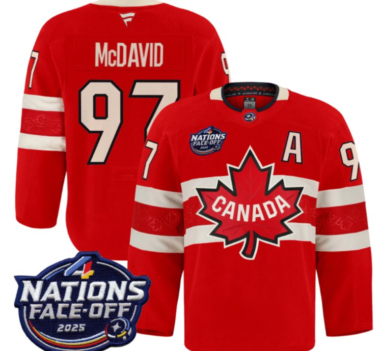 Men Connor Mcdavid Jersey 97 Canada 4 Nations Face-off 2025 Pro Stitched Red