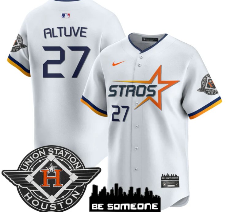 José Altuve Jersey 27 Houston Astros 2025 City Connect Vapor Premier Limited Stitched White