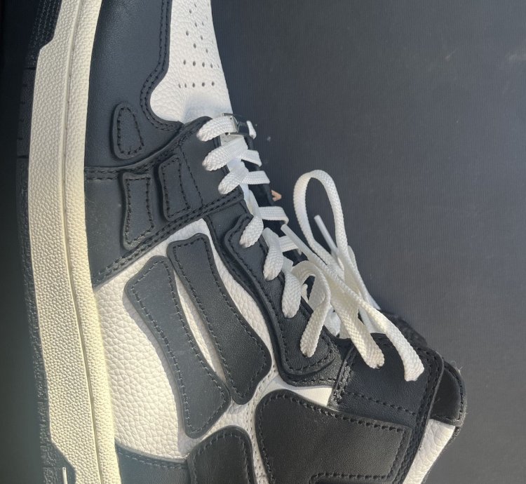 Amiri Skel Top Hi - Black And White