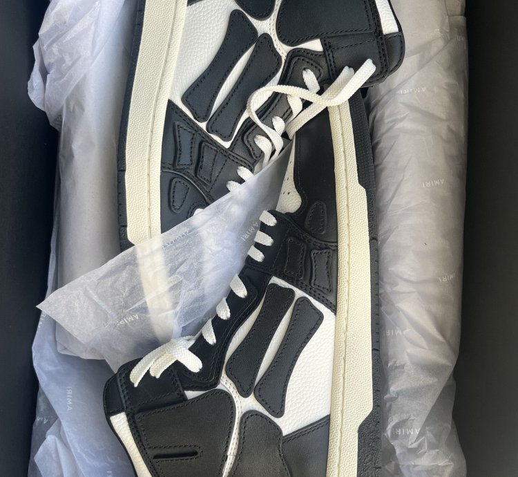 Amiri Skel Top Hi - Black And White