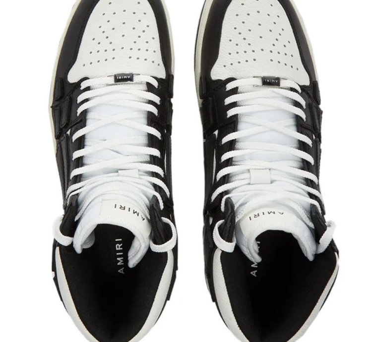 Amiri Skel Top Hi - Black And White