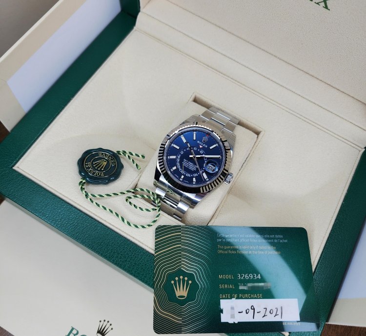 Rolex Sky-dweller 326934 Blue Oyster Warranty