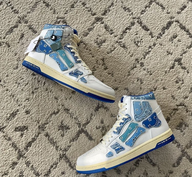 Amiri Skel Top Hi Bandana Blue