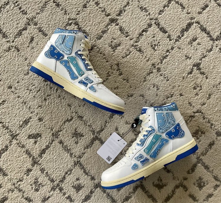 Amiri Skel Top Hi Bandana Blue